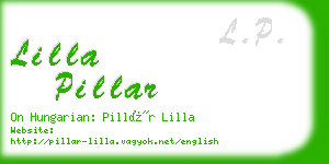 lilla pillar business card